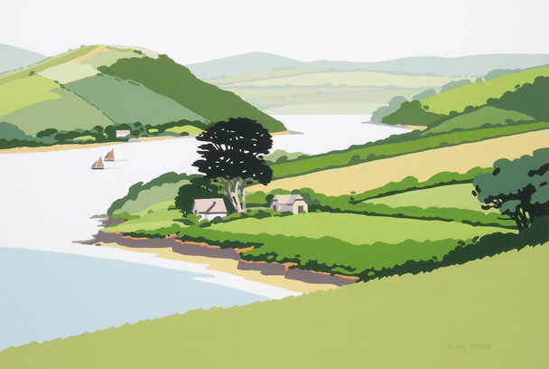 Red Sails on Camel Estuary, Padstow