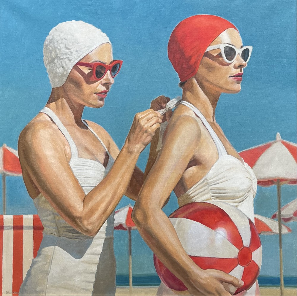 British Artist Allan Wilkie - At the Beach
