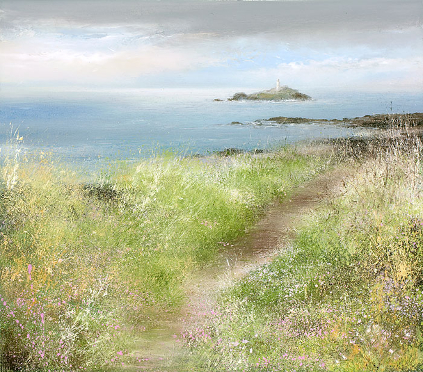 AMANDA HOSKIN - sea pinks at godrevy 
