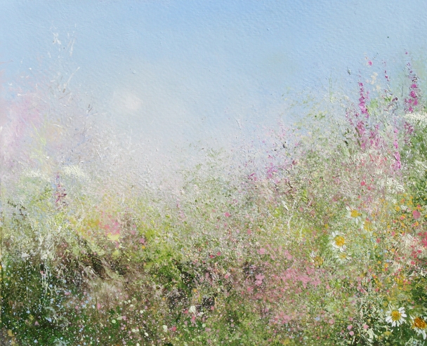 AMANDA HOSKIN - sunset behind cornish hedgerow