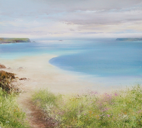 AMANDA HOSKIN - path down the beach, daymer bay