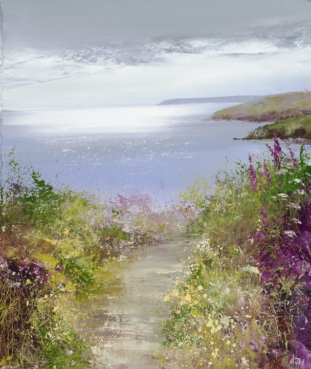 AMANDA HOSKIN - silver light over fowey river