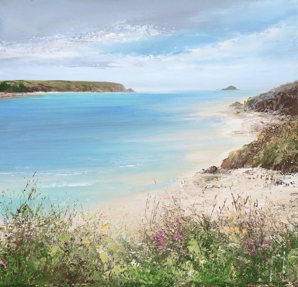 AMANDA HOSKIN - beautiful day at daymer bay, padstow