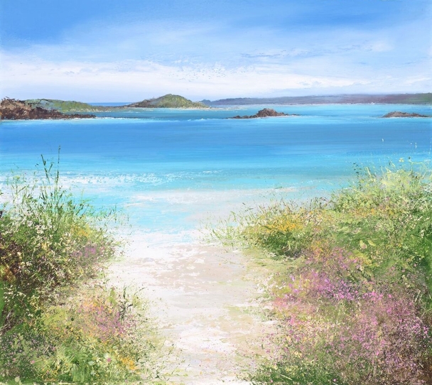 AMANDA HOSKIN - path to the beach, old grimsby, tresco