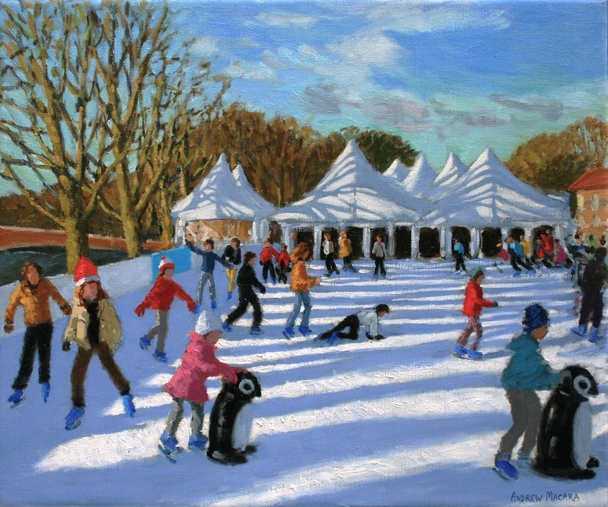 British Artist Andrew Macara  - Bright Morning, Hampton Court, London