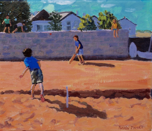 ANDREW MACARA - cricket practice, shaldon