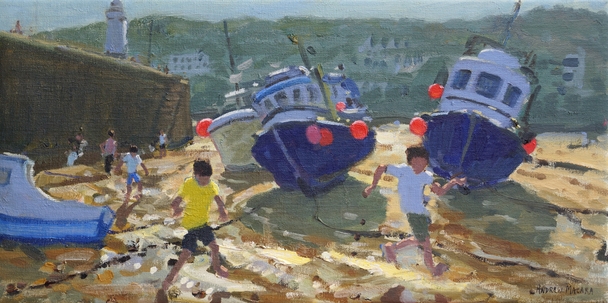 ANDREW MACARA - kids and boats, st ives
