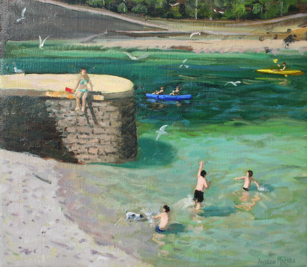 ANDREW MACARA  - the harbour, looe