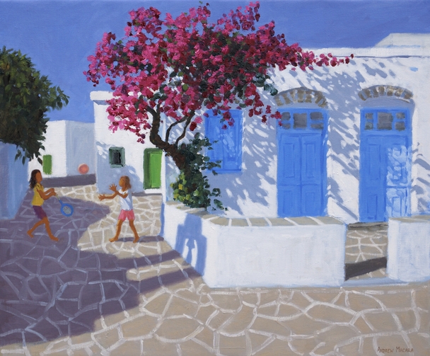 ANDREW MACARA  - blue doors, folegandros, greek islands