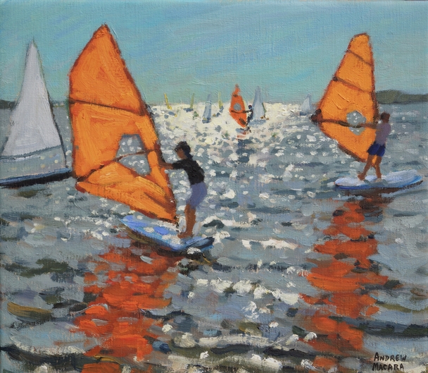 ANDREW MACARA  - windsurfers, lemnos, greek islands