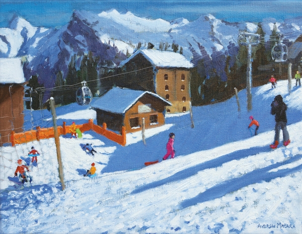 ANDREW MACARA  - sledging, samoens, grand massif, france