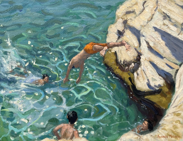 ANDREW MACARA - diving and swimming, skiathos