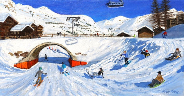 The Bridge, Skiing downhill, Tignes