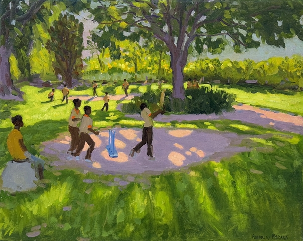 ANDREW MACARA  - cricket practice, botanic gardens, dominica