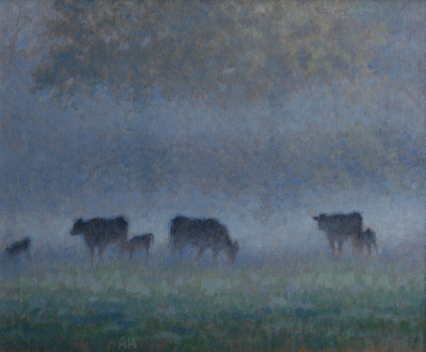 Cows and Calves in the Morning