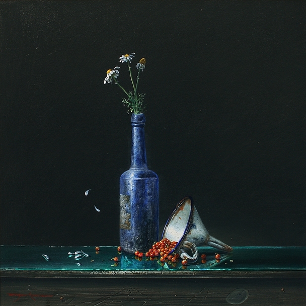 BRYAN HANLON - enameled funnel and red currants ii