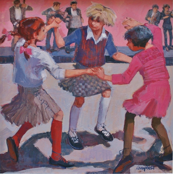 Three Girls at a Ceilidh