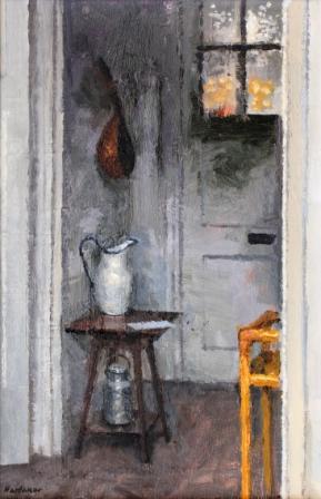 CHARLES HARDAKER - interior with three objects