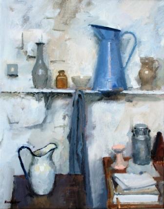 CHARLES HARDAKER - still life on three levels