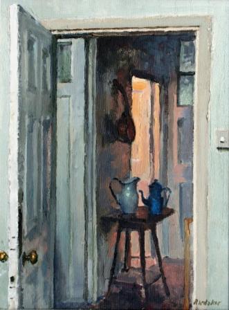 CHARLES HARDAKER - open door interior - evening