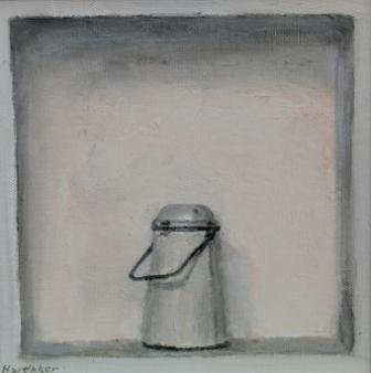 CHARLES HARDAKER - still life - enamel pot