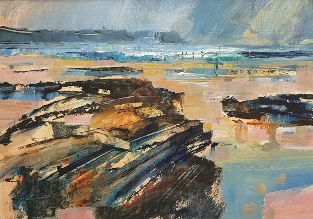 Rocks and Distant Surf