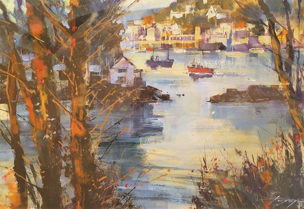 Low Sun, Calm Waters, Warfleet, Dartmouth