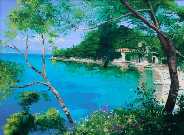 COLIN CARRUTHERS - bougainvillia, cap ferrat