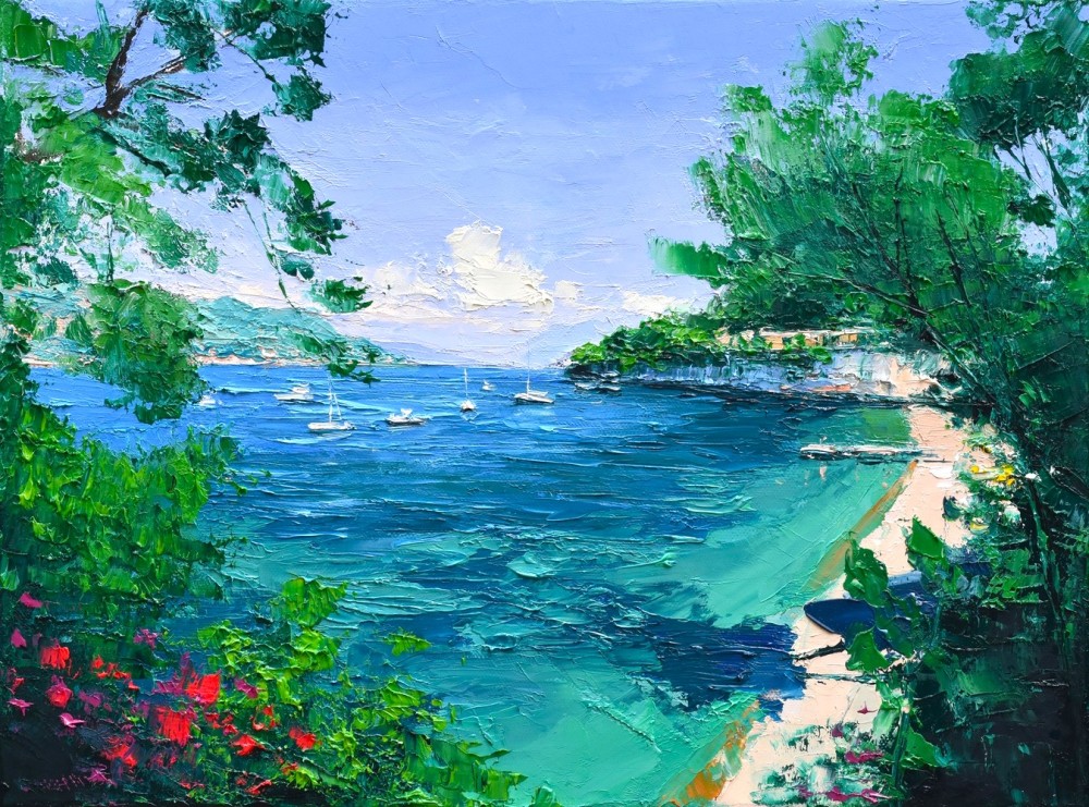 Colin Carruthers - moored boats, paloma beach