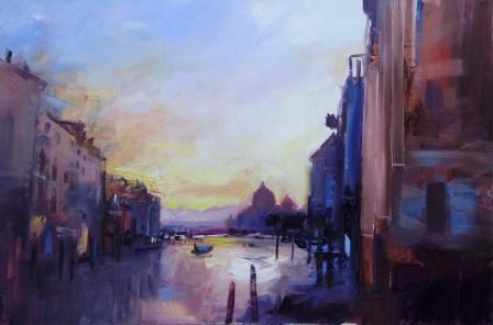 DAVID ATKINS - sunrise on the grand canal