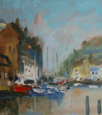 DAVID ATKINS - autumn day, weymouth harbour              