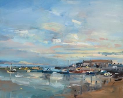 DAVID ATKINS - the harbour at lyme regis