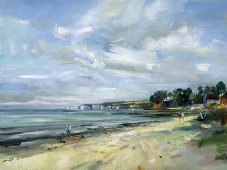 DAVID ATKINS - spring morning on studland beach