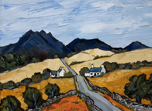 DAVID BARNES - view towards snowdonia