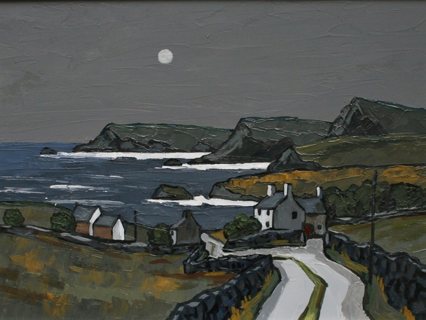 DAVID BARNES - moonlight over the llyn 
