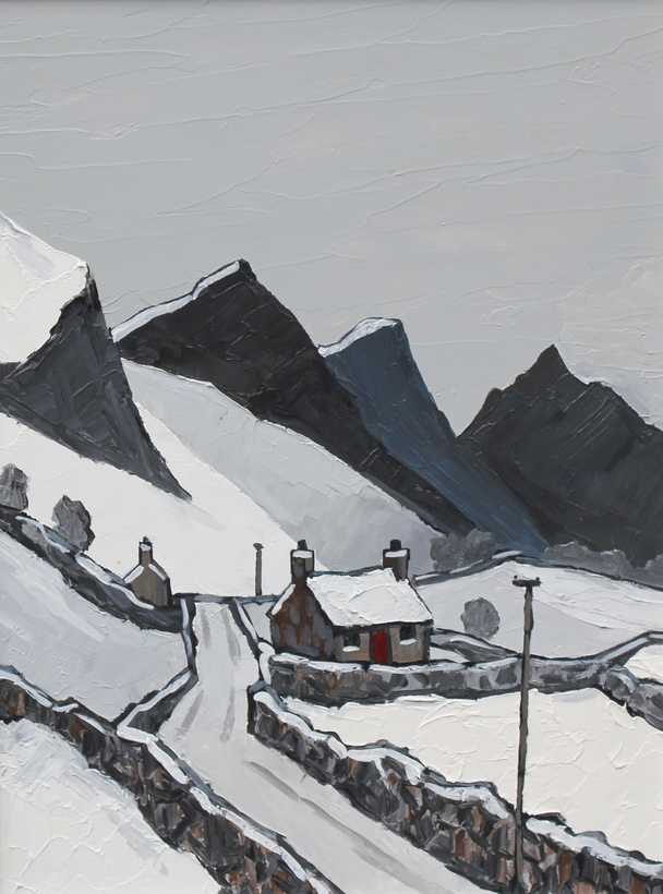 David Barnes - mountain road in winter