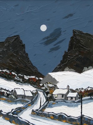 DAVID BARNES - moon over the pass