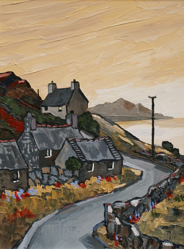 DAVID BARNES - sunset over the lleyn