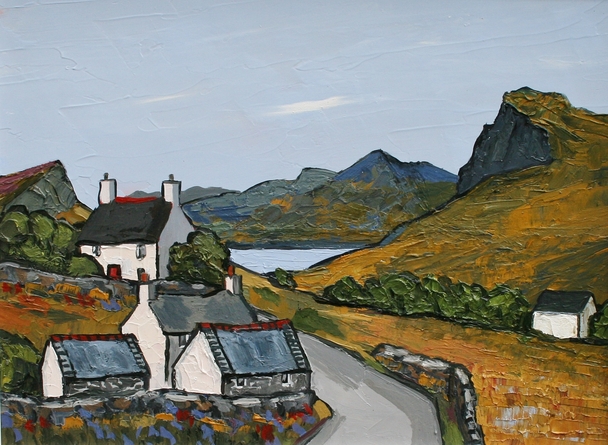 DAVID BARNES - road through nant