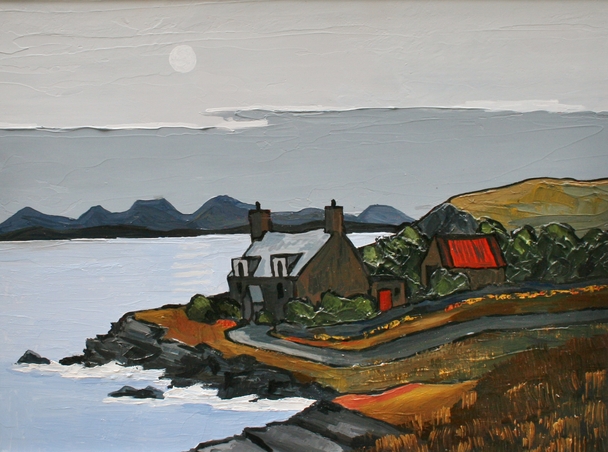 DAVID BARNES - croft by the loch