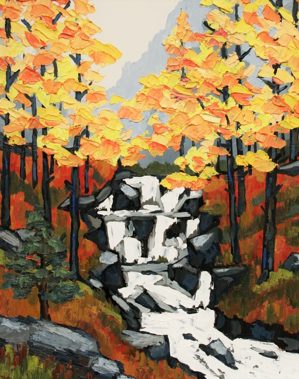 DAVID BARNES - autumn below siabod