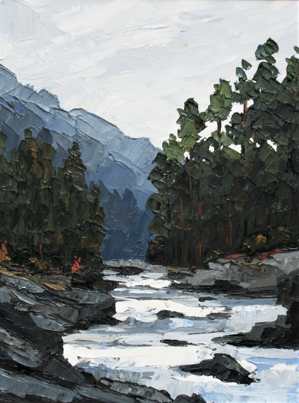 DAVID BARNES - the llugwy above bettws