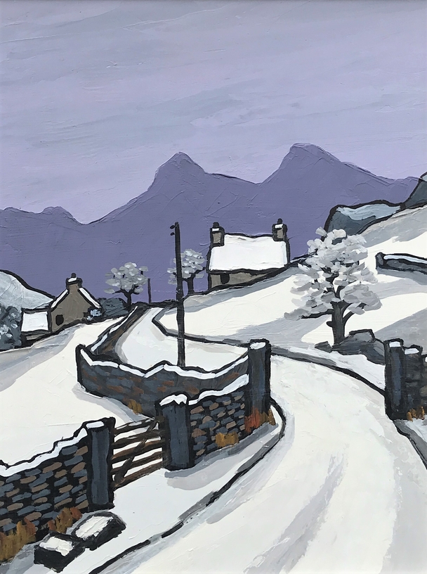 DAVID BARNES - across to snowdonia