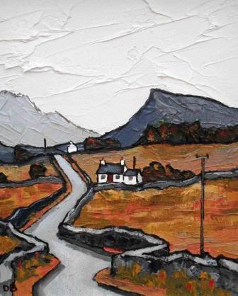 DAVID BARNES - autumn view of siabod