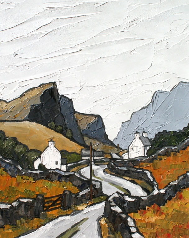 DAVID BARNES - the old road to ogwen