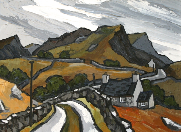 DAVID BARNES - road in gwynedd