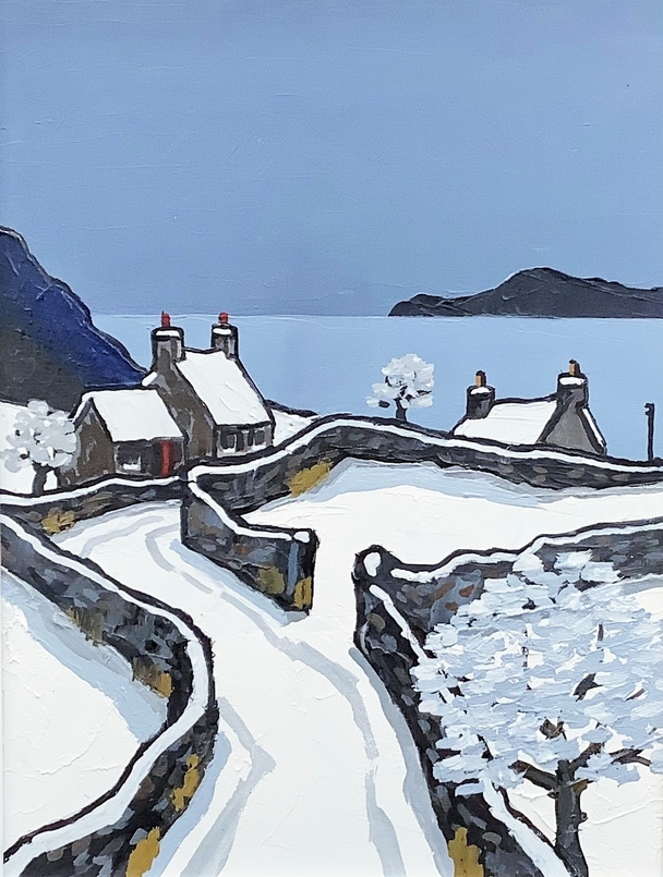 DAVID BARNES - cardigan in winter