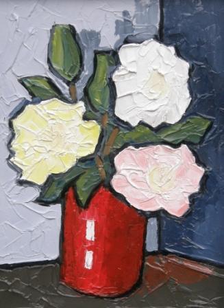 DAVID BARNES - red vase