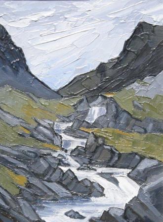 DAVID BARNES - mountain cascade