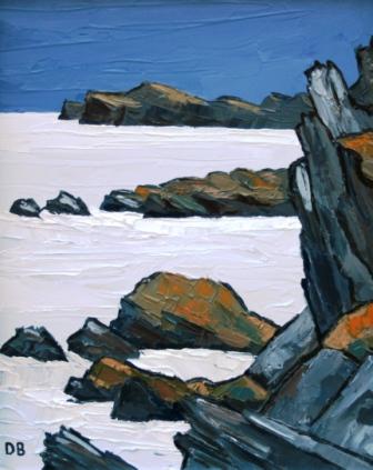 DAVID BARNES - running tide near porth daforch